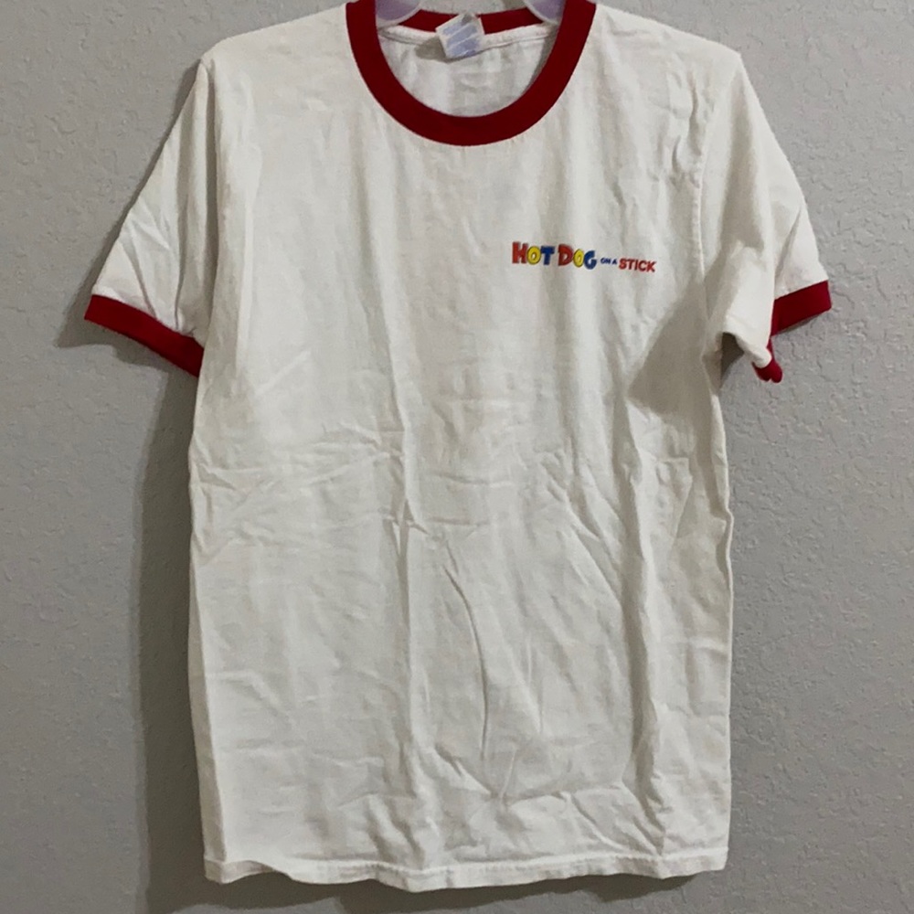 “hot dog on a stick” tee